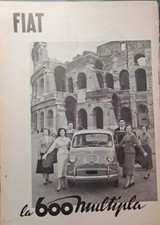 FIAT 600 MULTIPLA - Rara Pubblicità D'epoca - 1956 