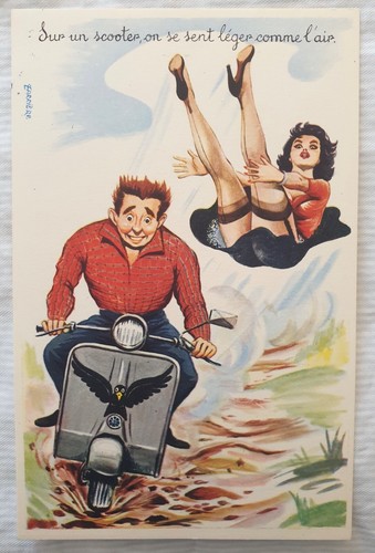 Cartolina vespa stampa - cartolina,