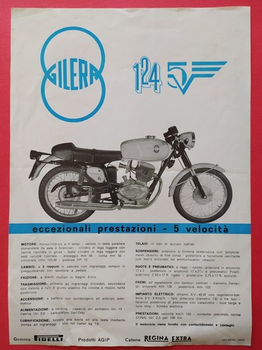 Gilera 124 originale - gilera, 5v