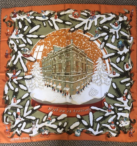 Foulard hermès rare noël - foulard,