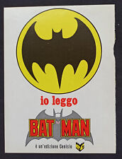 Adesivo originale vintage io leggo Batman editrice Cenisio n. 1