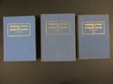 3 volumi FARMACOPEA UFFICIALE