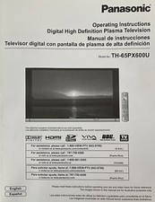 Panasonic inch plasma tv - inch,