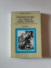  -Introduzione All'analisi Degli Errori John TAYLOR - ZANICHELLI 1° ed 1986