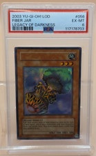 PSA 6 ERRORI Yugioh CARD Barattolo Fibra NO NOME ERRORE DI STAMPA LOD-056 Yu-Gi-Oh!