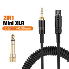 Cavo per cuffie da jack a mini XLR 6,3/3,5 mm per AKG Q701 K702 K240 K141 K271 K171