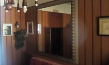 Specchio in cristallo cornice in ferro battuto cm 190x190 retroilluminazione