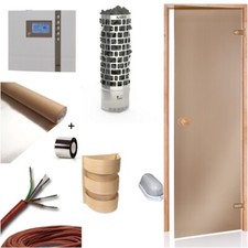 Sauna Componente Saunaofen Ari 9kW Porta Sauna Comando Sauna Econ D1 Saunaleucht