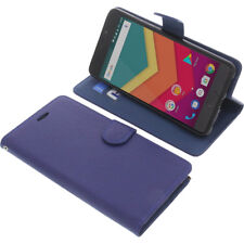 Custodia per Vernee Thor Plus Book-Style Protettiva Cellulare Libro Blu