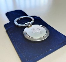 PORTACHIAVI FERRARI SCRITTA 3D STEMMA LOGO FERRARI AUTO METALLO CROMATO