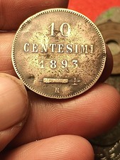 Moneta Non Comune 10 Centesimi 1893 San Marino Repubblica 