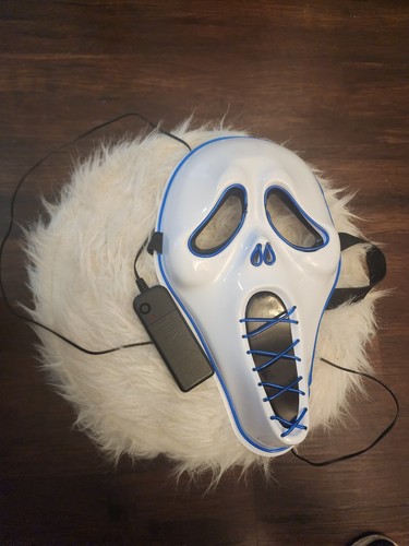 Maschera halloween led full - halloween,