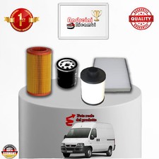 KIT TAGLIANDO 4 FILTRI FIAT DUCATO 2.3 JTD 81KW 110CV DAL 2005 -> 2006