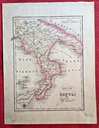 Antica mappa cartina - mappa,