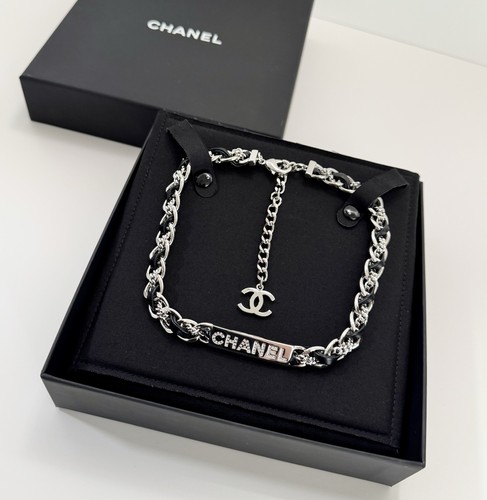 Collana chanel pelle - chanel, nera