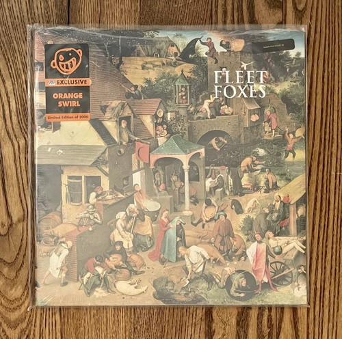 Fleet foxes orange - foxes, swirl