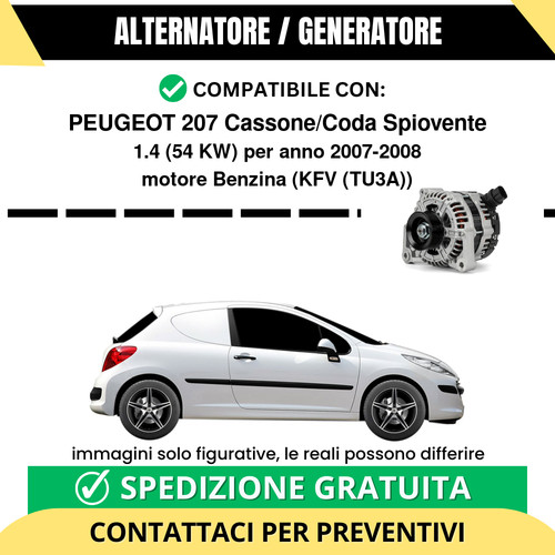 Alternatore peugeot 207 - alternatore,