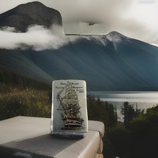 Accendino Zippo Amerigo Vespucci satinatoserie piccola