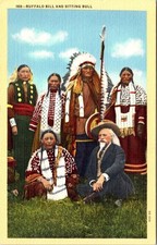 Cartolina in lino INDIANI