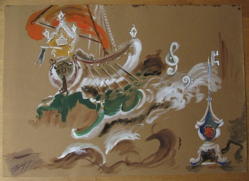 Opera decor disegno guazzo - opera,