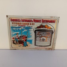 Insegna Tabella Litografata Intonaco E Vernici Sottomarine