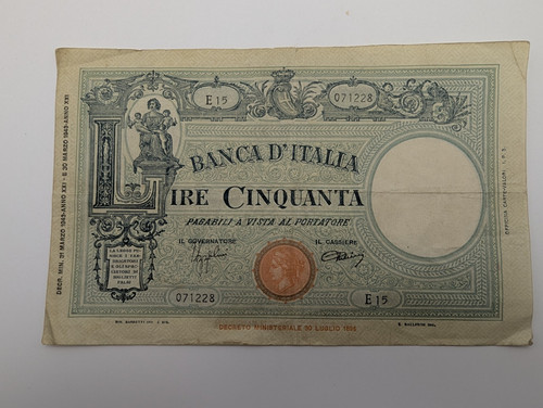 Fifty lire barbetti grande - barbetti,