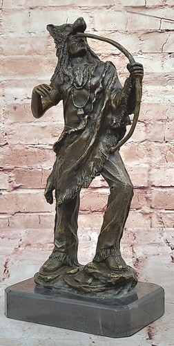 Indiano con arco - -, iroquois
