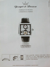 Pubblicità Advertising Italian 2008 OROLOGIO WATCH YONGER & E BRESSON FLAUBERT