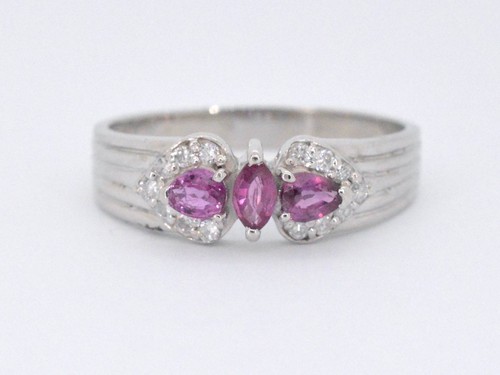 Anello platino con diamanti - platino,