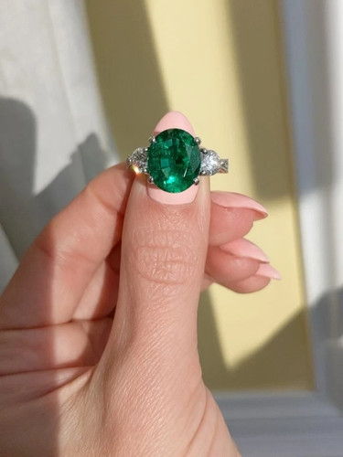 Anello lusso ct ovale - lusso,