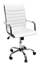 La sedia da ufficio operativa girevole modello Asti Bianca - Difettata