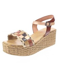 Porronet Sandali In Pelle Con