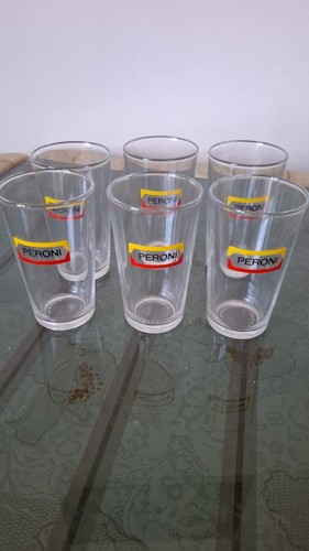 Set bicchieri peroni vintage - bicchieri,