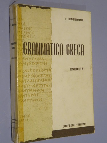 Grammatica greca esercizi - greca,