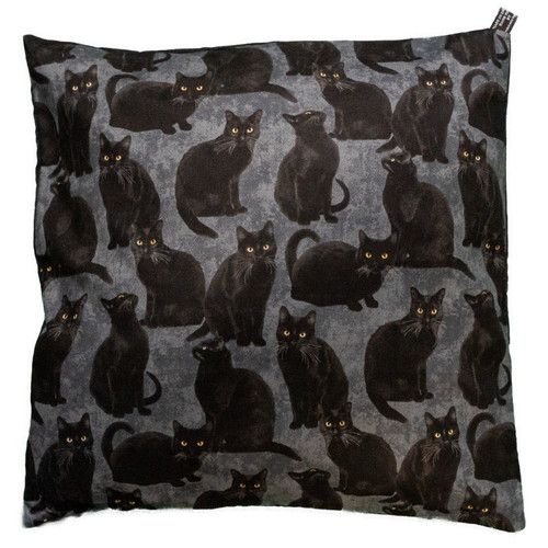 Gatto nero copricuscino - nero,