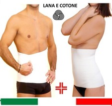 Fascia elastica termica Panciera lana cotone Pancera uomo donna lombare schiena