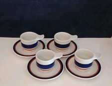 Richard Ginori Porcellana Ariston Set Tazzine Con Piattini Vintage