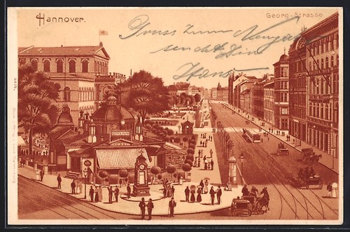 Litografia hannover treno a - litografia,