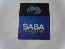 ADESIVO SABA TV VIDEO HI-FI