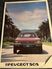 Brochure Peugeot 505 de 1983