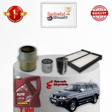 KIT TAGLIANDO FILTRI E OLIO MITSUBISHI PAJERO SPORT 2.5 TD 73KW 99CV 2006 ->
