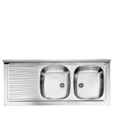 Lavello inox 2 vasche con