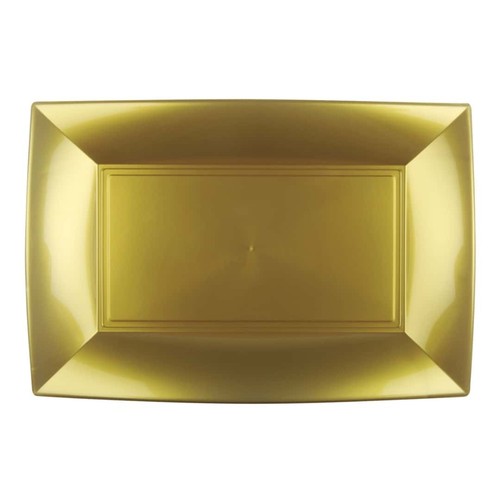 Piatti rettangolari nice - nice, oro