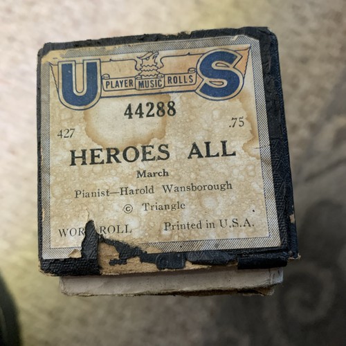 Vintage player piano roll - player,