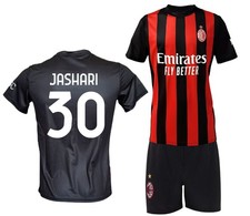 Completo Milan Ardon Jashari 30 Maglia Replica Ufficiale Autorizzata 2025-2026