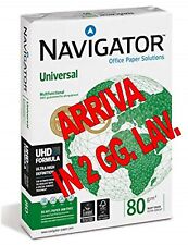 NAVIGATOR Risma fogli A4 carta per stampante 500 fogli da 80 Gr. 1 RISMA 