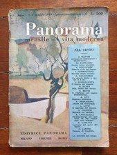 Panorama Mensile di Vita Moderna Maggio 1949 Primo Numero Rivista 