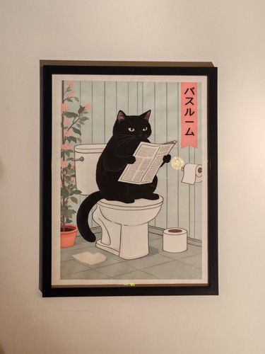 Stampa gatto nero 40x30 - stampa,