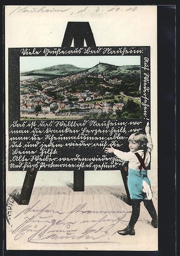 Cartolina lavagna scuola - lavagna,