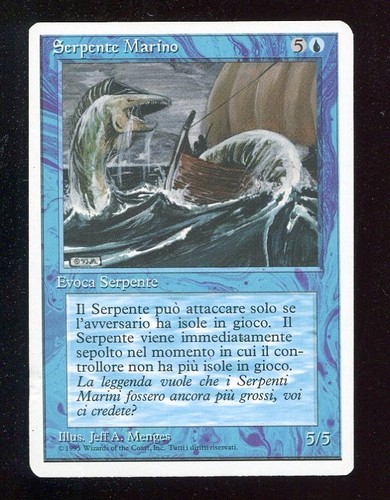 Magic serpente marino - mtg, it